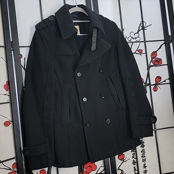 Diesel Double Breasted Wool  Pea Coat - Picture 2 of 9
